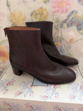 Madewell Black Leather Ankle Booties